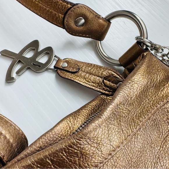B. Makowsky Metallic Gold Crossbody Bag - Picture 4 of 16